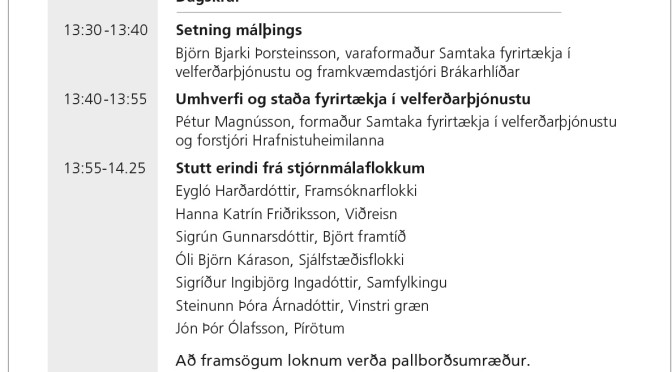 Málþing SFV 18. október